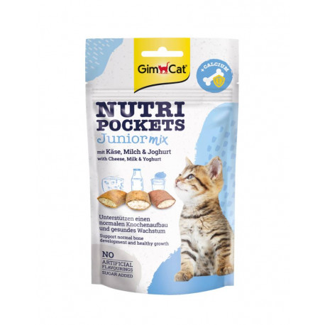 GimCat Nutri Pockets Junior mix with Cheese, Milk & Yoghurt Ласощі для кошенят