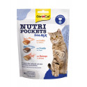 GimCat Nutri Pockets Sea Mix & Taurine Лакомства для кошек лосось с форелью и креветками с таурином