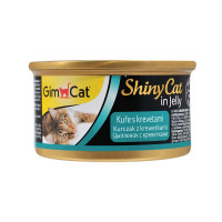GimCat ShinyCat in Jelly Консерви для дорослих кішок з куркою та креветками в желе
