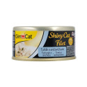 GimCat ShinyCat Filet Консерви для дорослих кішок зі шматочками тунця та анчоусами в бульйоні