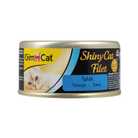 GimCat ShinyCat Filet Консервы для взрослых кошек с кусочками тунца в бульоне