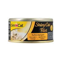 GimCat ShinyCat Filet Консерви для дорослих кішок зі шматочками курки та манго в бульйоні