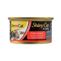 GimCat ShinyCat in Jelly Консерви для дорослих кішок з тунцем та лососем у желе