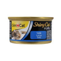 GimCat ShinyCat in Jelly Консерви для дорослих кішок зі шматочками тунця в желе