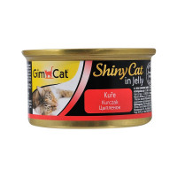 GimCat ShinyCat in Jelly Консерви для дорослих кішок з куркою в желе