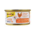GimCat Superfood ShinyCat Duo Консервы для взрослых кошек с курицей и морковью в бульоне