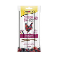 GimCat Superfood Duo-Sticks Лакомства для кошек с курицей и лесными ягодами