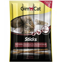 GimCat Sticks Turkey & Rabbit Колбаски для кошек с кроликом и индейкой