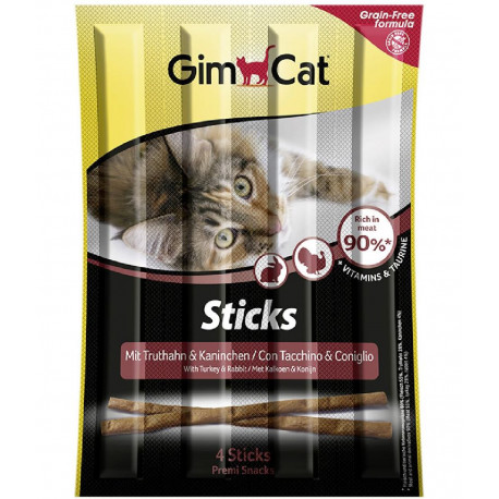 GimCat Sticks Turkey & Rabbit Ковбаски для кішок з кроликом та індичкою