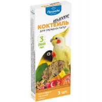 Природа Колосок Коктейль для средних попугаев с мультифрукт орех и цитрус