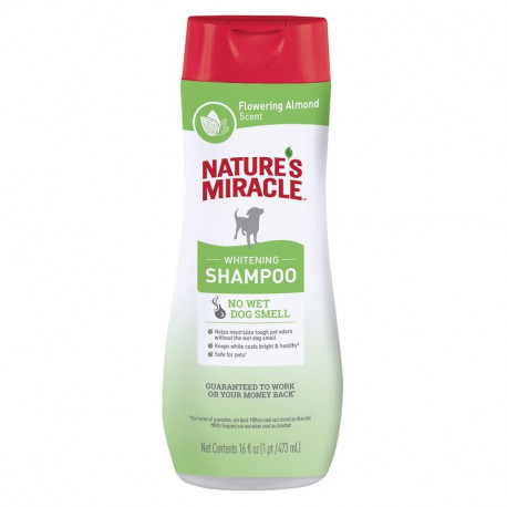 8in1 Natures Miracle Whitening Shampoo Шампунь для белой и светлой шерсти собак