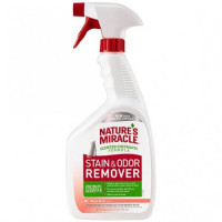 8in1 Natures Miracle Stain and Odor Remover Spray Знищувач плям та запаху кішок з ароматом дині