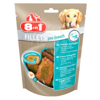8in1 Fillets Pro Dental Ласощі для собак куряче філе з м'ятою та петрушкою для свіжості дихання