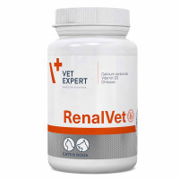 VetExpert RenalVet Добавка для собак та котів із симптомами хронічної ниркової недостатності