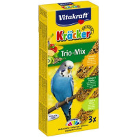 Vitakraft Kracker Trio Mix Лакомства для попугаев с бананом паприкой и киви