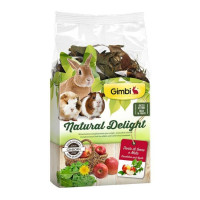 GimBi Natural Delight Травяной микс для грызунов с одуванчиком и яблоками