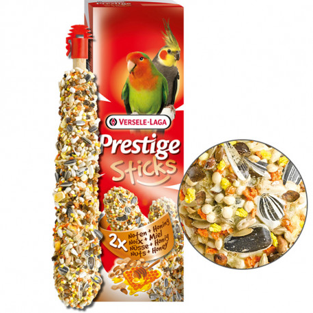 Versele Laga Prestige Sticks Big Parakeets Nuts & Honey Ласощі для середніх папуг з горіхами та медом