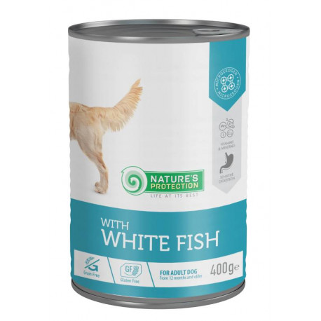 Nature's Protection Dog Adult White Fish Консерви для дорослих собак з білою рибою