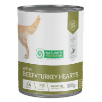 Nature's Protection Dog Adult Beef & Turkey Hearts Консерви для дорослих собак з яловичиною та серцем індички