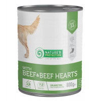 Nature's Protection Dog Adult Beef & Beef Hearts Консервы для взрослых собак с говядиной и говяжьим сердцем