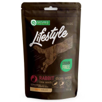 Nature's Protection Lifestyle Dog Adult Snacks Soft Rabbit Dices with Chia Seeds 