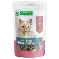 Nature's Protection Cat Adult Snack Dried Sunfish Лакомство для взрослых кошек с сушеными окунями