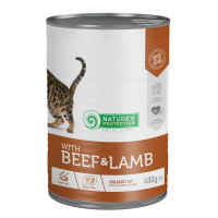 Nature's Protection Cat Adult Beef & Lamb Консерви для дорослих кішок з яловичиною та ягнятком
