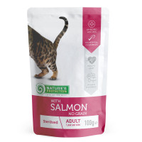 Nature's Protection Cat Adult Sterilised Salmon Консерви для стерилізованих кішок з лососем
