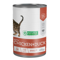 Nature's Protection Cat Adult Sterilised Chicken & Duck Консерви для стерилізованих кішок з куркою