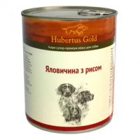 Hubertus Gold Консервы для взрослых собак с говядиной и рисом