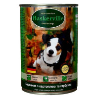 Baskerville Super Premium Консерви для дорослих собак з бараниною картоплею та гарбузом