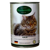 Baskerville Super Premium Консервы для взрослых кошек с телятиной
