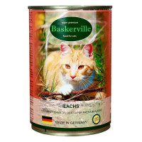 Baskerville Super Premium Консервы для взрослых кошек с лоcосем