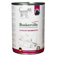 Baskerville Super Premium Kitten Консерви для кошенят з лососем та ожиною