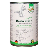 Baskerville Holistik Консерви для дорослих кішок з лососем телятиною і пастернаком