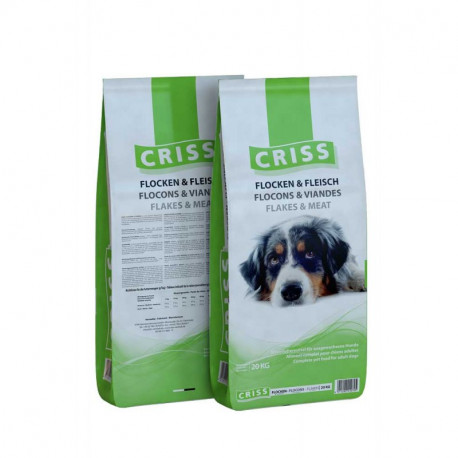 Criss Dog Adult Flakes & Meat Сухий корм для дорослих собак з пластівцями та м'ясом