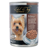 Edel Dog Консервы для взрослых собак с индейкой и печенью в соусе