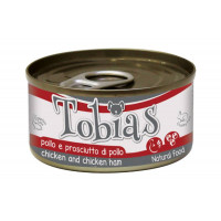 Tobias Adult Chicken & Chicken Ham Консерви для дорослих собак з куркою та шинкою