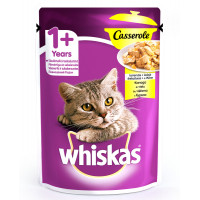 Whiskas Casserole Консервы для взрослых кошек с курицей в желе
