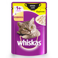 Whiskas Adult Консерви для дорослих кішок крем-суп з куркою у соусі