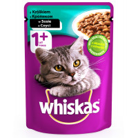 Whiskas Adult Консервы для взрослых кошек с кроликом в соусе