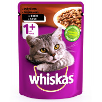 Whiskas Adult Консерви для дорослих кішок з індичкою в соусі