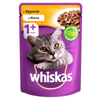 Whiskas Adult Консервы для взрослых кошек с курицей в желе