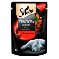 Sheba Craft Collection Chunky Pieces Beef Консервы для взрослых кошек с говядиной в соусе