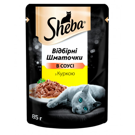 Sheba Selection in Sauce Консервы для взрослых кошек с курицей в соусе