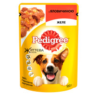 Pedigree Beef & Liver in Jelly Консервы для взрослых собак с говядиной и печенью в желе