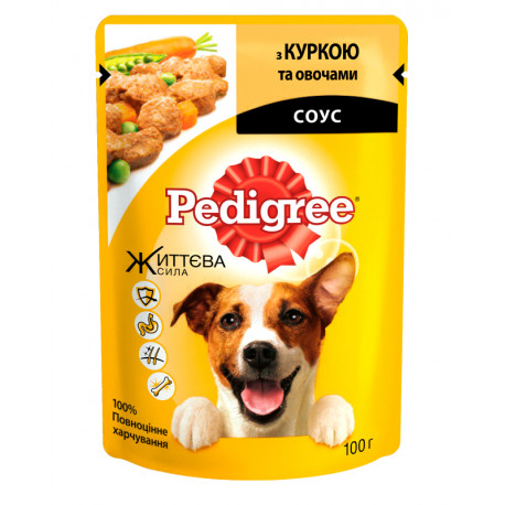 Pedigree Chicken in Sauce Консервы для взрослых собак с курицей в соусе