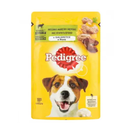 Pedigree Lamb & Liver in Jelly Консерви для дорослих собак з ягнятком та печінкою в желе