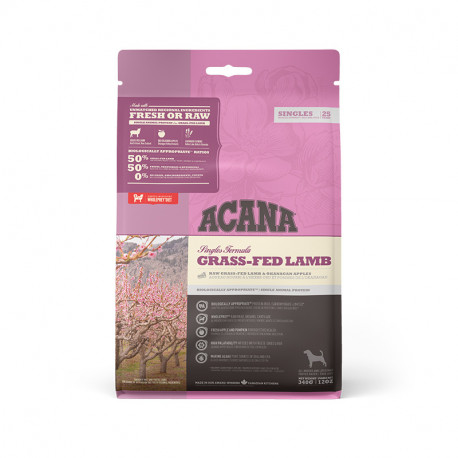 Acana Singles Grass-Fed Lamb Сухий корм для собак усіх порід та вікових груп