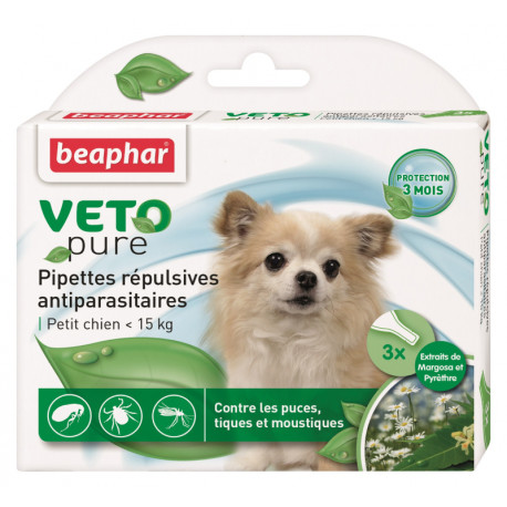 Beaphar Bio Spot On Veto pure Краплі від бліх кліщів та комарів для собак малих порід